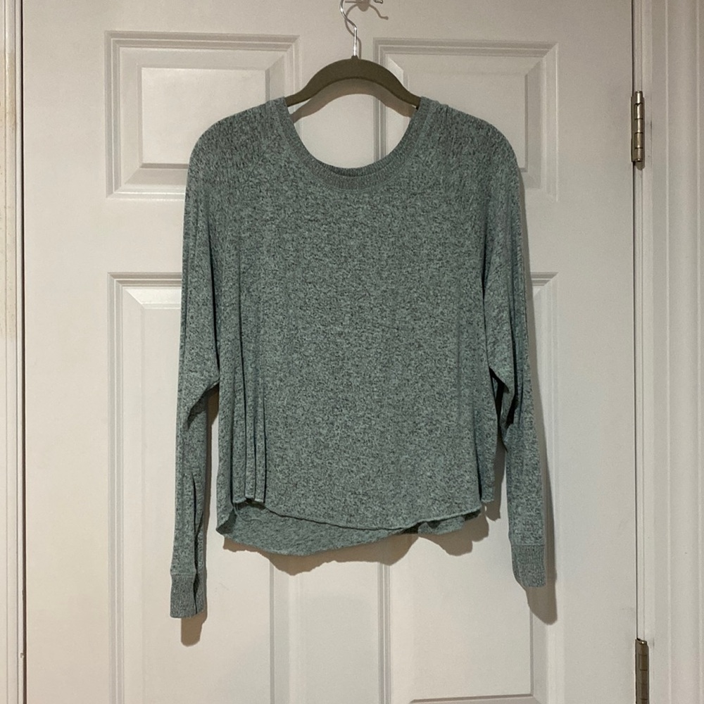 blue sweater